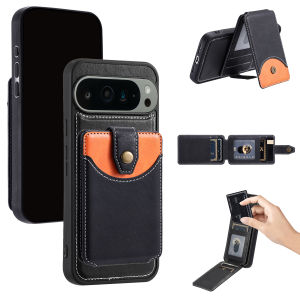 2 in 1 Detachable Magnetic Cards Solt Wallet Leather Case For Google Pixel 9 Pro XL 9A 8 8A 7 7A 6A Pocket Bag For Magsafe Cover