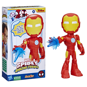 Marvel Spidey and His Amazing Friends Supersized Iron Man 9-inch Action Figure Preschool Toys Super Hero Toys for 3 Year Old Boys and Girls and Up