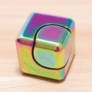 Alloy Fidget Spinner Cube Stress Relief Toy & Mini Spinning Top Pocket Gadget