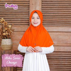 Grosir Kerudung Sekolah Anak SD TK 5-10 Tahun Mueeza Hijab Alsha M Tali Serut Belakang Jilbab Jersey