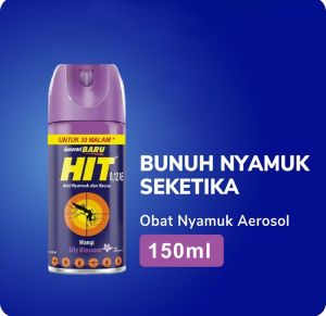 HIT Aerosol Obat Nyamuk dan Kecoak Semprot 600ml & 150ml All Varian