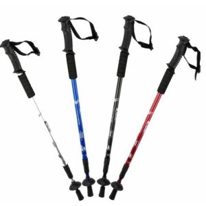 Tracking Pole Tongkat Gunung Hiking Camping Portable Lipat Trekking - Biru
