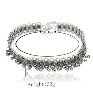 FOUNDTWO Punk Gift Tassels Chunky Choker Charm Women Fashion Alloy Pendant Necklace Jewelry Chain