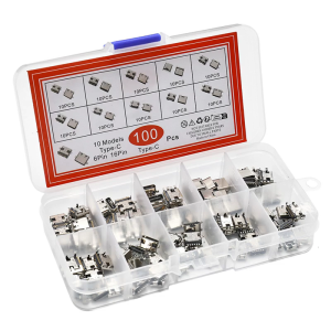 100Pcs Type C USB Charging Welding Connectors USB C Socket Data Transfer Adapter For Mobile Phone Easy Installation