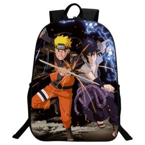 Anime Ninjia Naruto Printed backpack Kakashi Uchiha Itachi Book Bag Backpack Satchel School bag For Kids Girl Boys
