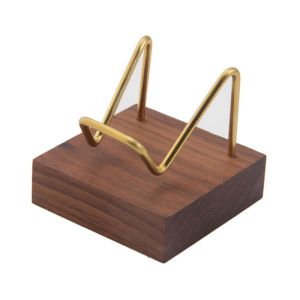 DFVDS แขนโลหะ สำหรับแร่คริสตัล หินอาเกตแร่ ที่วางจอแสดงผล ชั้นวาง ขาตั้งแร่ ฐานรองไม้