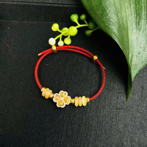 vòng tay cỏ 4 lá đá thạch anh tóc vàng tự nhiên vip bọc bạc mix đồng điếu thạch anh tóc vàng vip vòng tay đá phong thủy hợp mệnh thổ mệnh kim trang sức thiết kế đủ hóa đơn thẻ bảo hành