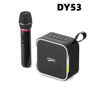 Portable home and outdoor speakers. 60W high-power subwoofer Bluetooth speaker high-end RGB colorful lighting effect.