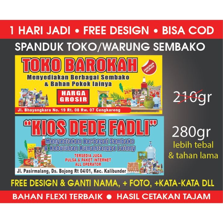 SPANDUK Toko / Warung Sembako | Lazada Indonesia