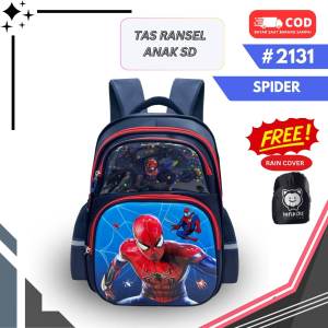 TAS RANSEL-RANSEL TROLI ANAK SEKOLAH LAKI LAKI MOTIF KARTUN TIMBUL 3D 2130 DAN 2131