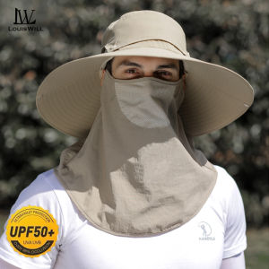 หมวกปีนหมวกกลางแจ้งของ LouisWill หมวกใส่สบายแห้งเร็วหมวกชาวประมงหมวกไต่เขาหมวกฝาปิดระบายอากาศได้ใช้ได้ทั้งชายและหญิงหมวกป้องกันแสงแดดหมวกหน้าร้อนปีกกว้างปีนเขาหมวกบังแดด