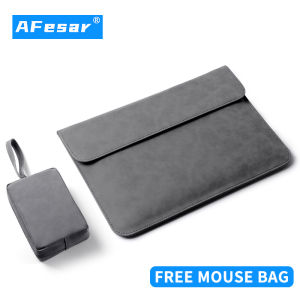 Free mouse bag]]2021 Frosted PU Briefcases liner sleeve for Macbook Huawei pro 12 13 14 15 inch thin notebook tablet waterproof wear-resistant laptop bag with Magnetic buckle