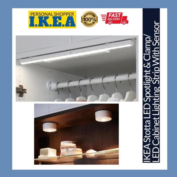 IKEA Stotta LED Spotlight and Clamp Battery Operated Wardrobe