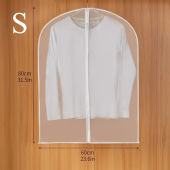 PEVA Transparent Clothes Dust Cover Garment Bag Dustproof Clothes Protector Cloth Cover Middle Zippe