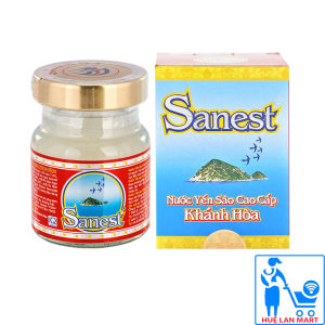 Nước Yến Sào Cao Cấp Khánh Hòa Sanest Không Đường Lọ 70ml- Huệ Lan Mart