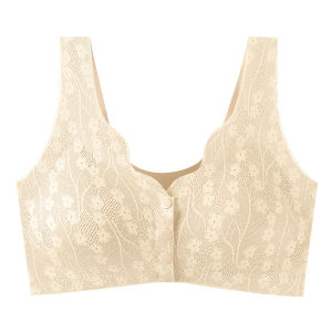 【100% Original】Front-buttoned Seamless Bra Large Size Push-up Anti-sagging Push-up Comfort
