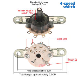 [ezrae Libun] Round Fan Speed Control Switch For Floor Fan Wall Fan Gear Switch Replacement Parts