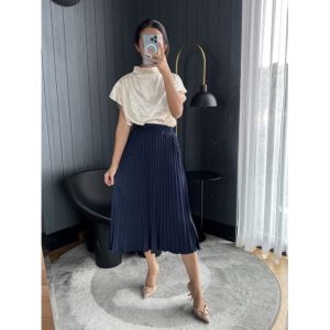 ROK plisket MIDI/ Rok plisket 7/8 tanggung anak / rok plisket premium / Pleats Skirt (04)