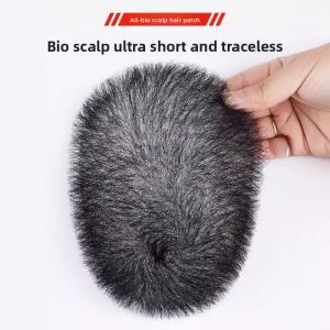 วิกผมผู้ชายแบบเต็ม PU 100% ผมมนุษย์ แฟชั่นและสไตล์หล่อ ชิ้นผมตาข่ายระบายอากาศ ทดแทนผมสีธรรมชาติ วิกผมสั้นสำหรับผู้ชาย