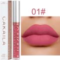 Long Lasting Velvet Matte Nude Brown Lip Gloss Waterproof Liquid Lipstick Lips Makeup Women Beauty Red Non-stick Cup Lip Gloss. 
