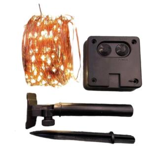 Street Solar Twinkle String Lights Flexible Bendable Outdoor LED Copper Wire Light For Outdoor Garden Patio Decoration