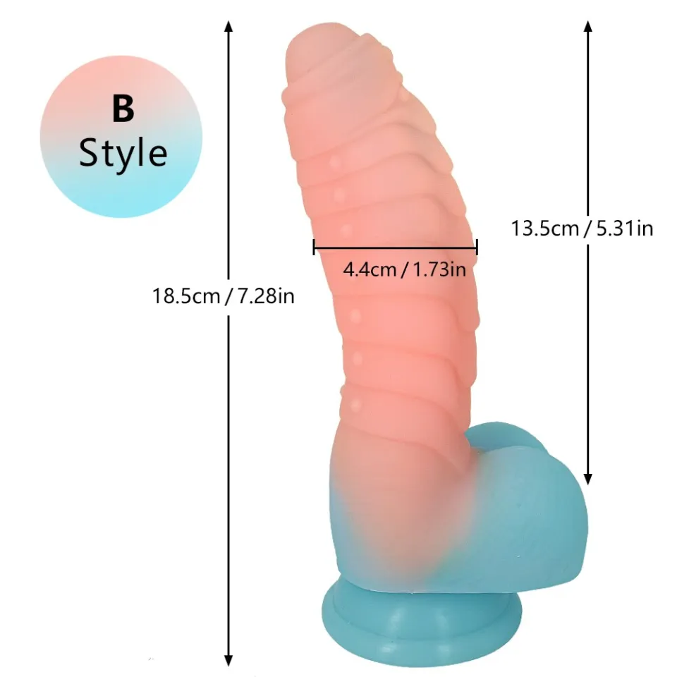 Privacy Ship]SML Luminous Dildos Soft Silicone Realistic Big Sex Toy Penis  Dragon Dildo Glow In Dark Adult Supplies Female Masturbator sex toy |  Lazada PH