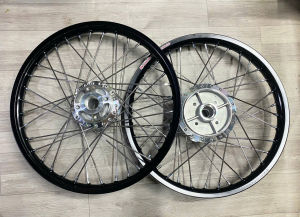 Full bộ bánh căm Crom niềng nhôm Thái dành cho Sirius / Jupiter / Exciter 2006-2010 thắng đĩa