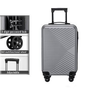 BE 20/24 Inch Business Luggage Travel Suitcase ABS+PVC Trolley Case Hard Shell Luggage