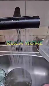 Multifunction Rainfall Faucet 360° Rotation 4 Mode Sink Kitchen Faucet 304Stainless Bathroom Single Cold Water Tap