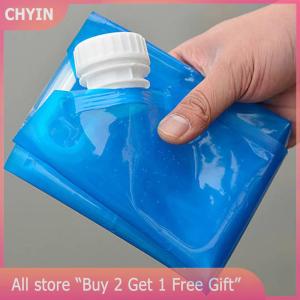 [COD] CHYIN 5 10L Outdoor Portable Folding Water Bag With Faucet Cycling Traveling And Camping Plastic Thickened Large-capacity Water Bag