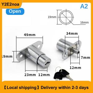 【Local shipping】 Drawer Push Lock Sliding Door Showcase Cupboard Cabinet Locks Window Security