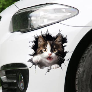 🔥ส่งจากไทย🔥  3D สติ๊กเกอร์ติดรถ ตกแต่งตัวรถ กันชนรอยขีดข่วน สติกเกอร์กันน้ำ สติ๊กเกอร์หมา สติ๊กเกอร์สุนัขน่ารัก ตกแต่ง Car Sticker