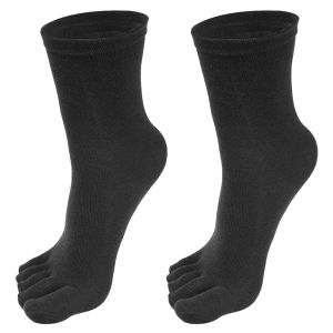 【Bubble Star】5pairs Cotton Five-finger Socks Comfortable Business Mens Toe Socks Sports Running Crew Breathable Sweat Deodorant Sock Male