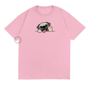 Dino Clothing - KAOS PUG DOG/ TSHIRT / KAOS OVERSIZE WANITA / KAOS WANITA DEWASA / KAOS KATUN