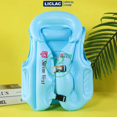 Áo Phao Bơm Hơi dùng cho trẻ em 10-40kg nhựa PVC an toàn nhiều màu lựa chọn bé trai bé gái AP-ABC