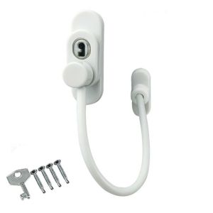 FOUNDTWO Metal Window Safety Lock Thickened Anti-theft Window Limiter High-rise Anti-fall With 4 Screws and 1 Key Window Stopper Home