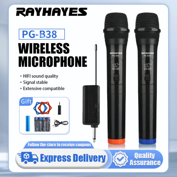 RAYHAYES RG B38 Wireless Microphone videoke original Dual