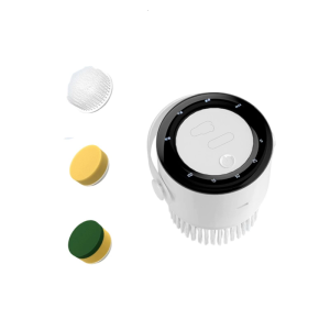 Electric Dishwasher Brush Digital Display Scrubber Waterproof Shower Tool Rechargeable Ergonomic Grip