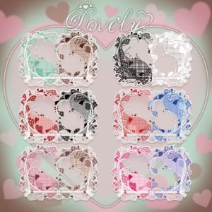 GORGE Lãng mạn Khung ảnh đôi hình trái tim Bộ sưu tập Acrylic Hộp trưng bày thẻ anime Chất lượng cao 3.5 inch Giá đỡ thẻ ảnh đôi CP Trang trí nhà cửa