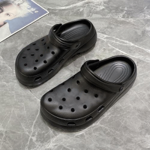 Dejavu Sendal Korea Jelly Wanita Wedges Baim Platform Slide Sandal Slop Wedges Baim Rumah Empuk Anti Slip HSN134