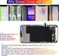 Screen Replacement for iPhone Xs Max 6.5', 3D Touch Display Full Repair kit, Digitizer Assembly with Tools Set, Tempered Glass, Instruction. 