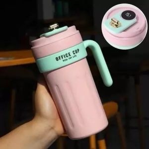 Tumbler Minum Stainless SUS 304 650ML dengan Display  Temperatus Suhu