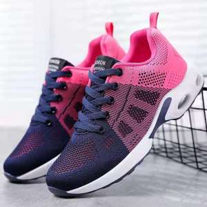 high quality new korean style casual and sport shoes for women Lightweight breathable sneakers rubber shoes on sale