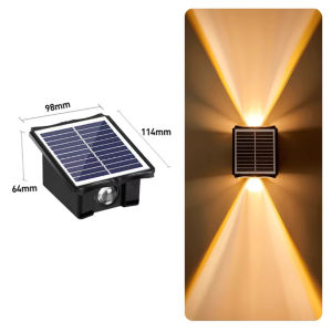 2/4/6/8LED High Brightness Solar Lamp LED Wall Light Outdoor Waterproof Auto ON/OFF Energy Saving Sunlight Lamp for Garden Street Landscape Balcony Decor