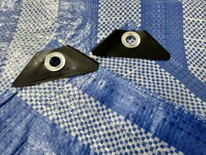 ผ้าใบอเนกประสงค์ เจาะห่วง(หน้ากว้าง2-6เมตร xยาวส100เมตร)กันน้ำ กันฝุ่น สีขาวฟ้า / ผ้าใบพลาสติก ผ้าฟางบลูชีท ผ้าใบกันแดด