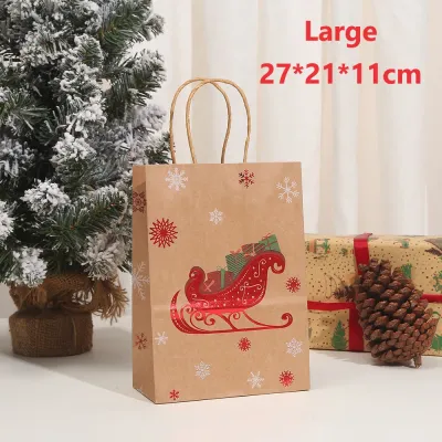 Christmas Present Paper Bag Holiday goodie bag Gift Bag