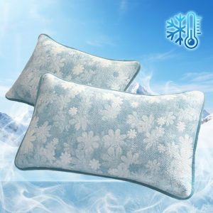 Luxury Jacquard Cooling Pillowcases for Summer Thickened Soft Breathable Pillow Cover Skin-Friendly Sleeping Pillow Cases 1/2pcs2026