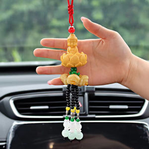 438178 ZXC Car Pendant Out Of The Buddha And Into The Safe Chinese Style Resin Car Interior Pendant Pixiu Rearview Mirror Pendant