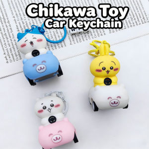 Cute Chiikawa Pull-back Car Keychain Mini Bag Pendant Cartoon Toy Gift for Kids