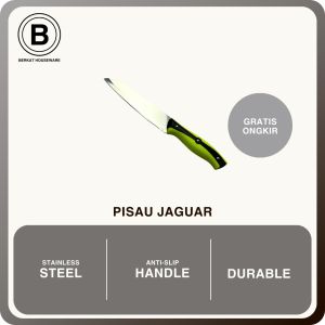 Komodo Pisau Jaguar 6 inci Pisau Serbaguna Stainless Steel Anti Karat Gagang Anti Slip